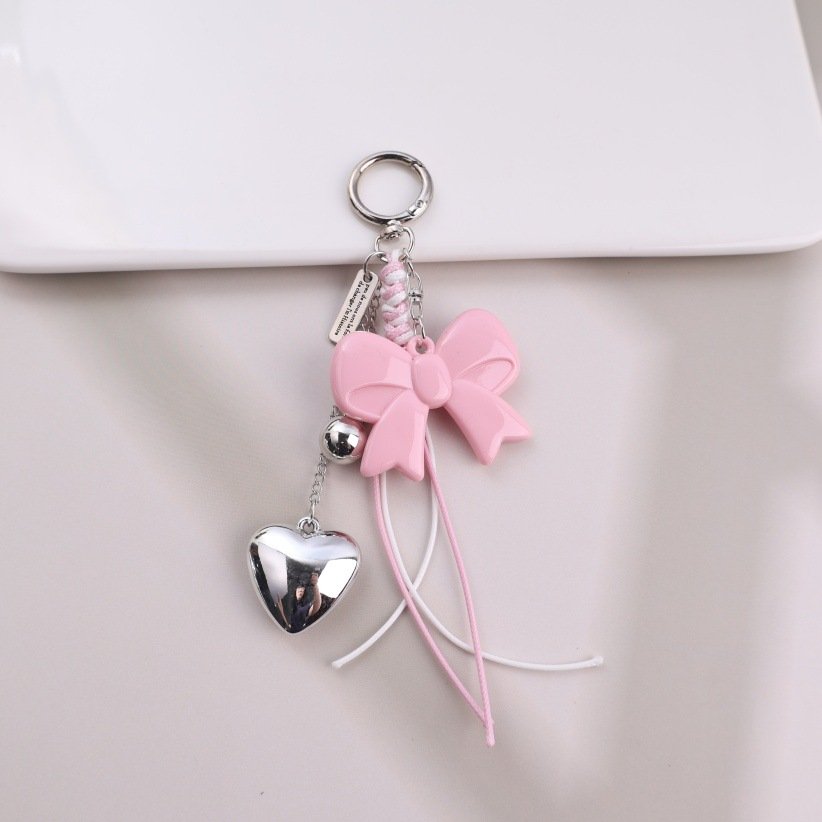 fashionable versatile miu series acrylic bow heart ccb star gift keychain bag pendant wholesale fashionable versatile miu series acrylic bow heart ccb star gift keychain bag pendant wholesale