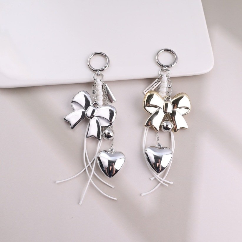 fashionable versatile miu series acrylic bow heart ccb star gift keychain bag pendant wholesale fashionable versatile miu series acrylic bow heart ccb star gift keychain bag pendant wholesale