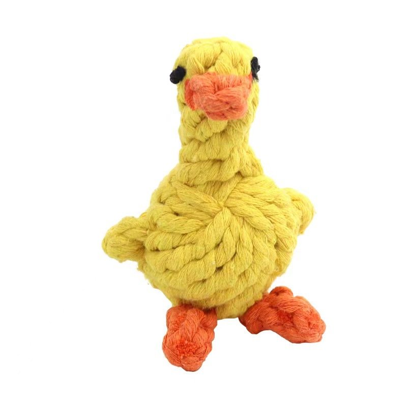 pet cotton rope toys, durable handmade woven cotton ducks for dogs, dog toys, animal chewing and teething supplies pet cotton rope toys, durable handmade woven cotton ducks for dogs, dog toys, animal chewing and teething supplies