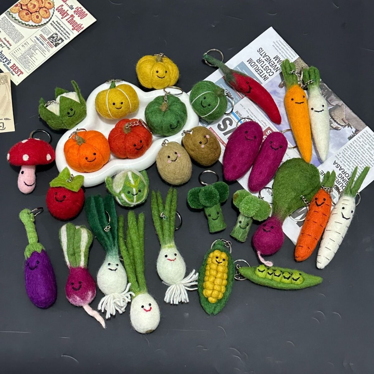 pure handmade wool felt finished pendant pendant vegetable and fruit collection miu series keychain pendant accessories and accessories pure handmade wool felt finished pendant pendant vegetable and fruit collection miu series keychain pendant accessories and accessories