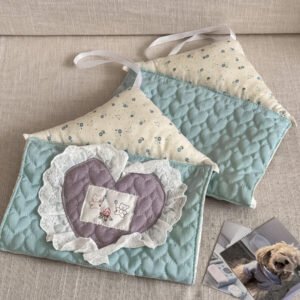 cross border lace heart tissue bag, sweet korean floral tissue bag, dormitory bedroom hanging portable tissue box