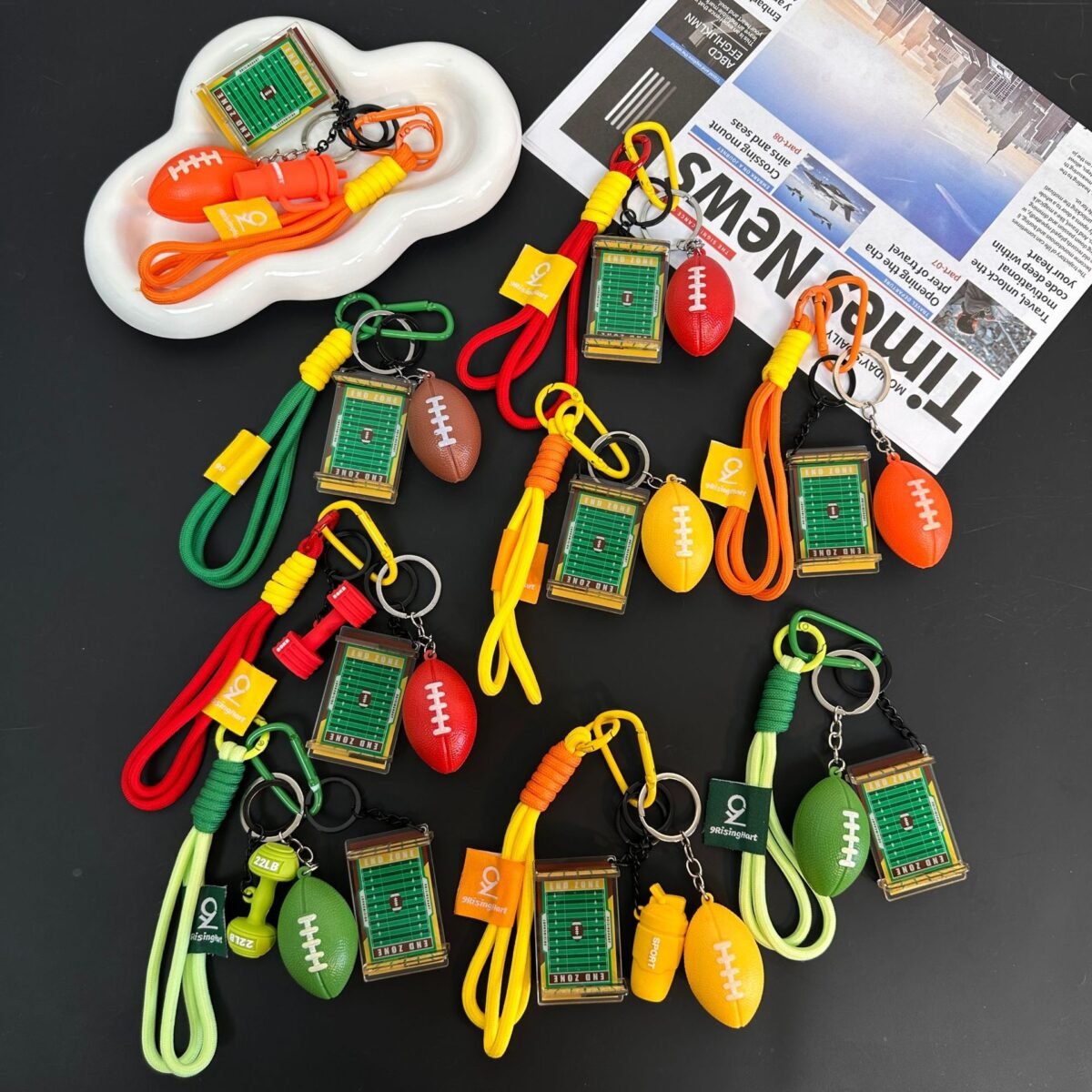 new trendy rugby combo series pendant keychains, high value sports accessories, pendant bags, and gifts new trendy rugby combo series pendant keychains, high value sports accessories, pendant bags, and gifts