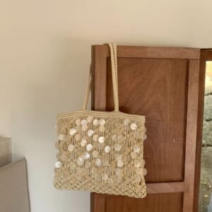 cross border sourcing, niche light luxury spring/summer single shoulder woven bags, large capacity women's bags, hollow handmade crochet bags