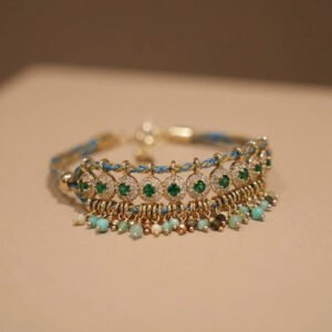 douyin bestseller glass bracelet, songlan heavy industry, exquisite trendy women's woven bracelet, vintage design style