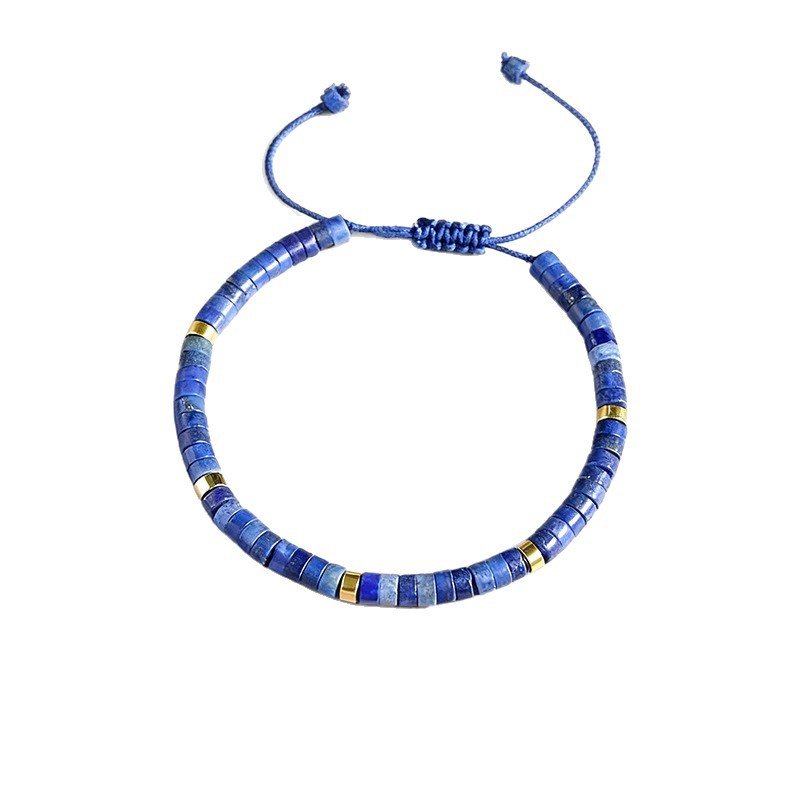 amazon cross border explosive natural stone bohemian style lapis lazuli beaded beaded adjustable woven bracelet amazon cross border explosive natural stone bohemian style lapis lazuli beaded beaded adjustable woven bracelet