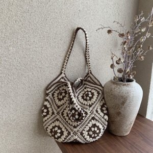 cross border bags, vacation crochet tote bags, handmade women's bags, new casual travel shoulder bags, women's bags