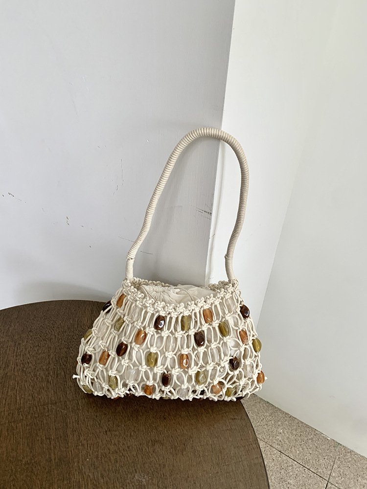 handmade woven beaded bags, color block designs, fashionable and high end shopping bags, mesh pockets, totes, beach vacation bags handmade woven beaded bags, color block designs, fashionable and high end shopping bags, mesh pockets, totes, beach vacation bags