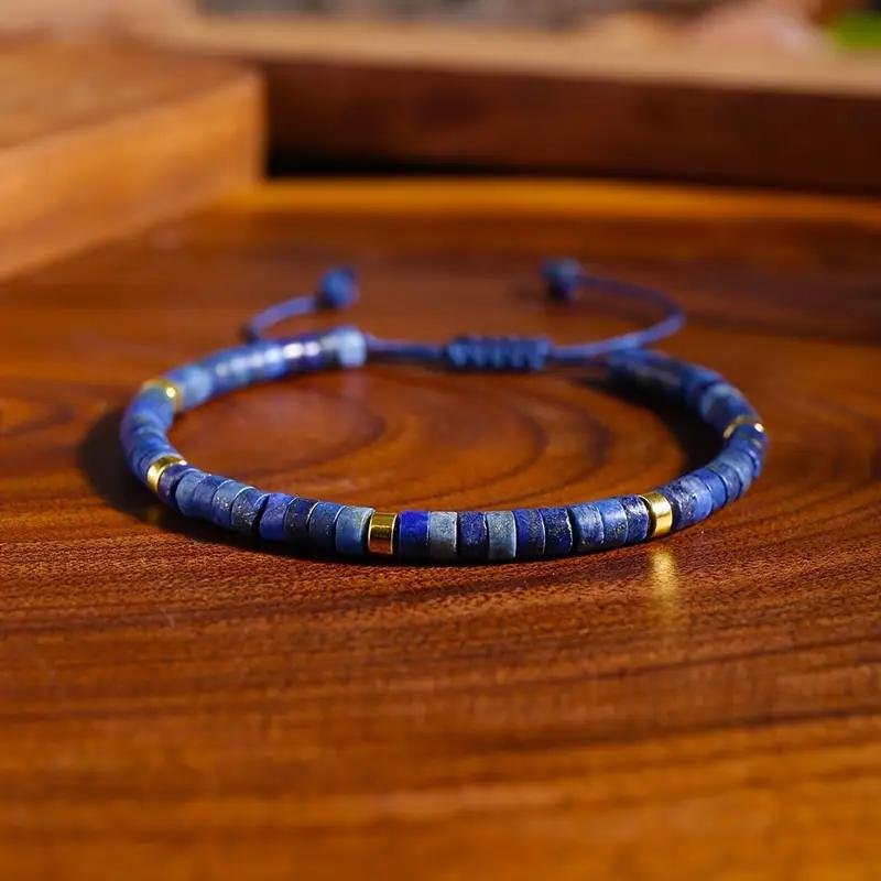 amazon cross border explosive natural stone bohemian style lapis lazuli beaded beaded adjustable woven bracelet amazon cross border explosive natural stone bohemian style lapis lazuli beaded beaded adjustable woven bracelet