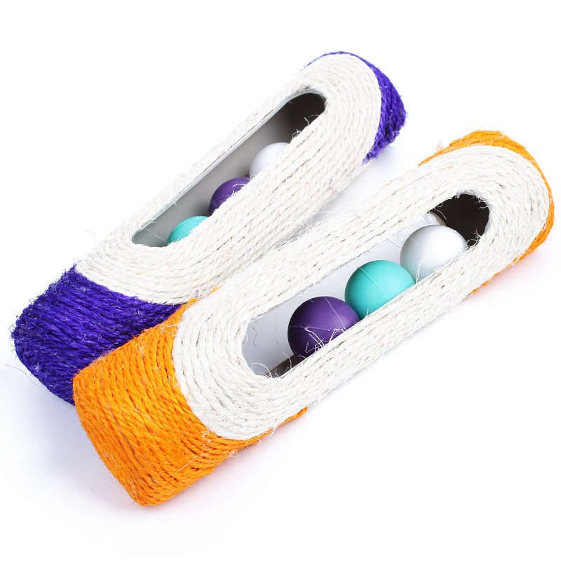 sisal cat toy is durable and won't fall off, with a sisal roller and three ball scratching board, becoming a kitten scratching and borement tool sisal cat toy is durable and won't fall off, with a sisal roller and three ball scratching board, becoming a kitten scratching and borement tool