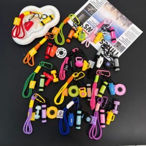 new mini fitness equipment combo series pendant bags, pendants, sports accessories, creative high value keychains