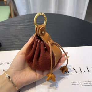 genuine leather coin key bag, top layer cowhide lipstick, earphone storage bag, new drawstring mini bag, small charm bag for women