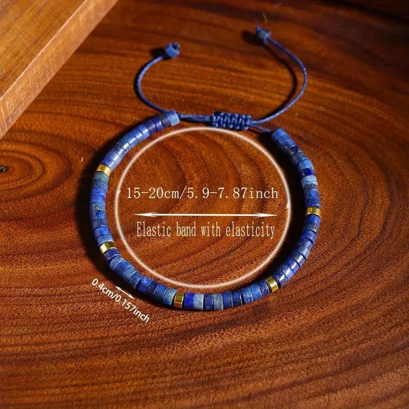 amazon cross border explosive natural stone bohemian style lapis lazuli beaded beaded adjustable woven bracelet amazon cross border explosive natural stone bohemian style lapis lazuli beaded beaded adjustable woven bracelet