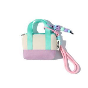 dopamine pink mini handbag headphone bag storage box data cable protective case organization bag coin card bag tide