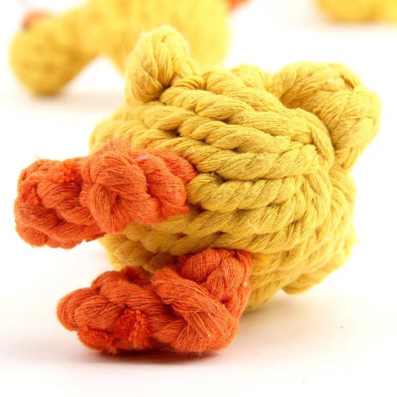 pet cotton rope toys, durable handmade woven cotton ducks for dogs, dog toys, animal chewing and teething supplies pet cotton rope toys, durable handmade woven cotton ducks for dogs, dog toys, animal chewing and teething supplies