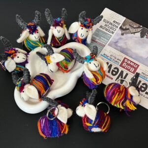 new colorful yak hanging ornaments, wool felt finished pendants, ins bag hanging accessories, cute keychain accessories, accessories