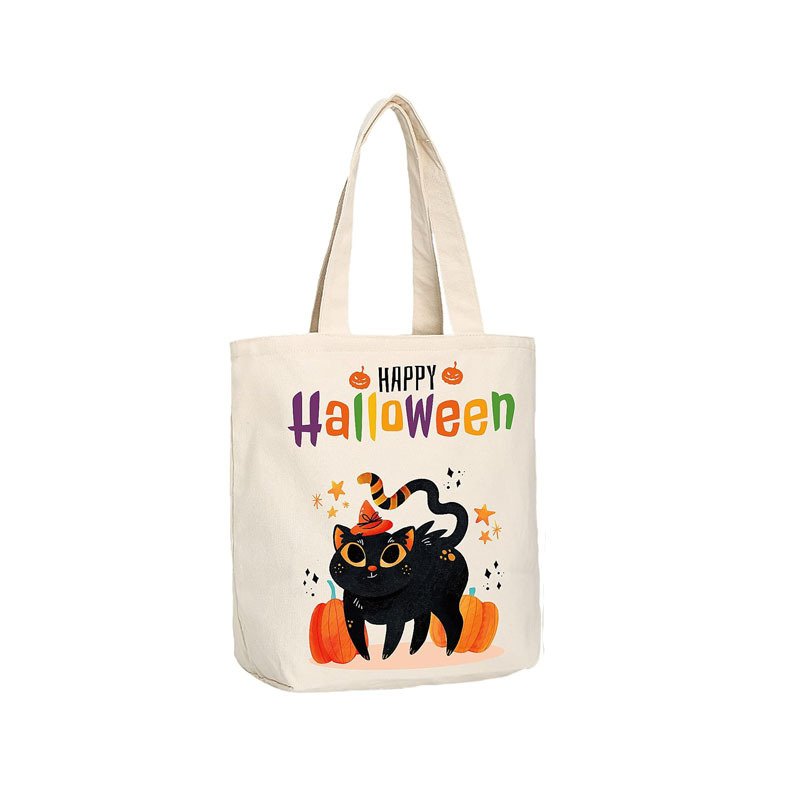 halloween handbag reusable, trick or treat, pumpkin party gift bag, office worker canvas bag halloween handbag reusable, trick or treat, pumpkin party gift bag, office worker canvas bag