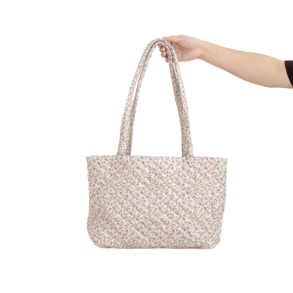 korean ins style new plaid quilted large capacity ladies' handbag, shoulder tote, bow embroidery korean ins style new plaid quilted large capacity ladies' handbag, shoulder tote, bow embroidery