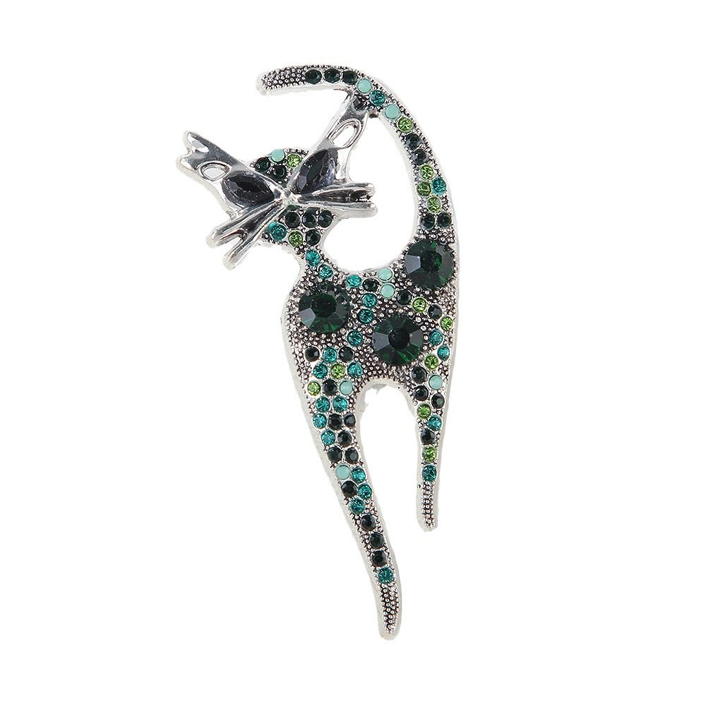 cross border european and american fashion retro cute kitten brooch exquisite diamond encrusted corsage internet celebrity creative clothing collar pin cross border european and american fashion retro cute kitten brooch exquisite diamond encrusted corsage internet celebrity creative clothing collar pin