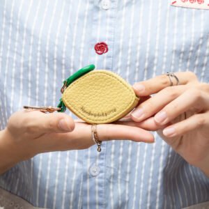 fruit bag pendant, lemon shaped coin purse, multifunctional key case, headphone case, cute wallet, mini coin case
