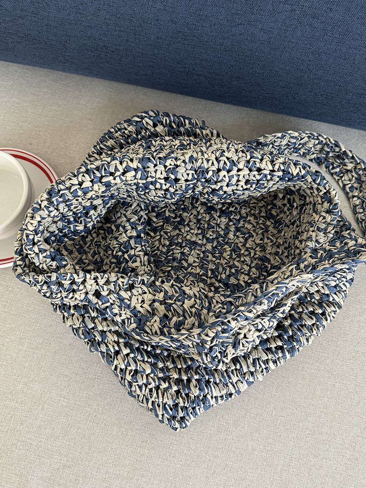 new straw bag, crossbody, seaside woven shoulder bag, handmade bag, woven bag, large capacity beach cabbage basket new straw bag, crossbody, seaside woven shoulder bag, handmade bag, woven bag, large capacity beach cabbage basket