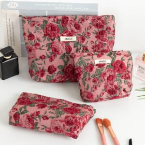 makeup bag with large capacity for business trips and travel, 2025 new laundry storage bag, skincare desktop storage bag, vintage design