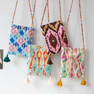 2025 spring and summer new xinjiang ethnic style literature and art national style mobile phone bag personalized handmade niche crossbody small cloth bag